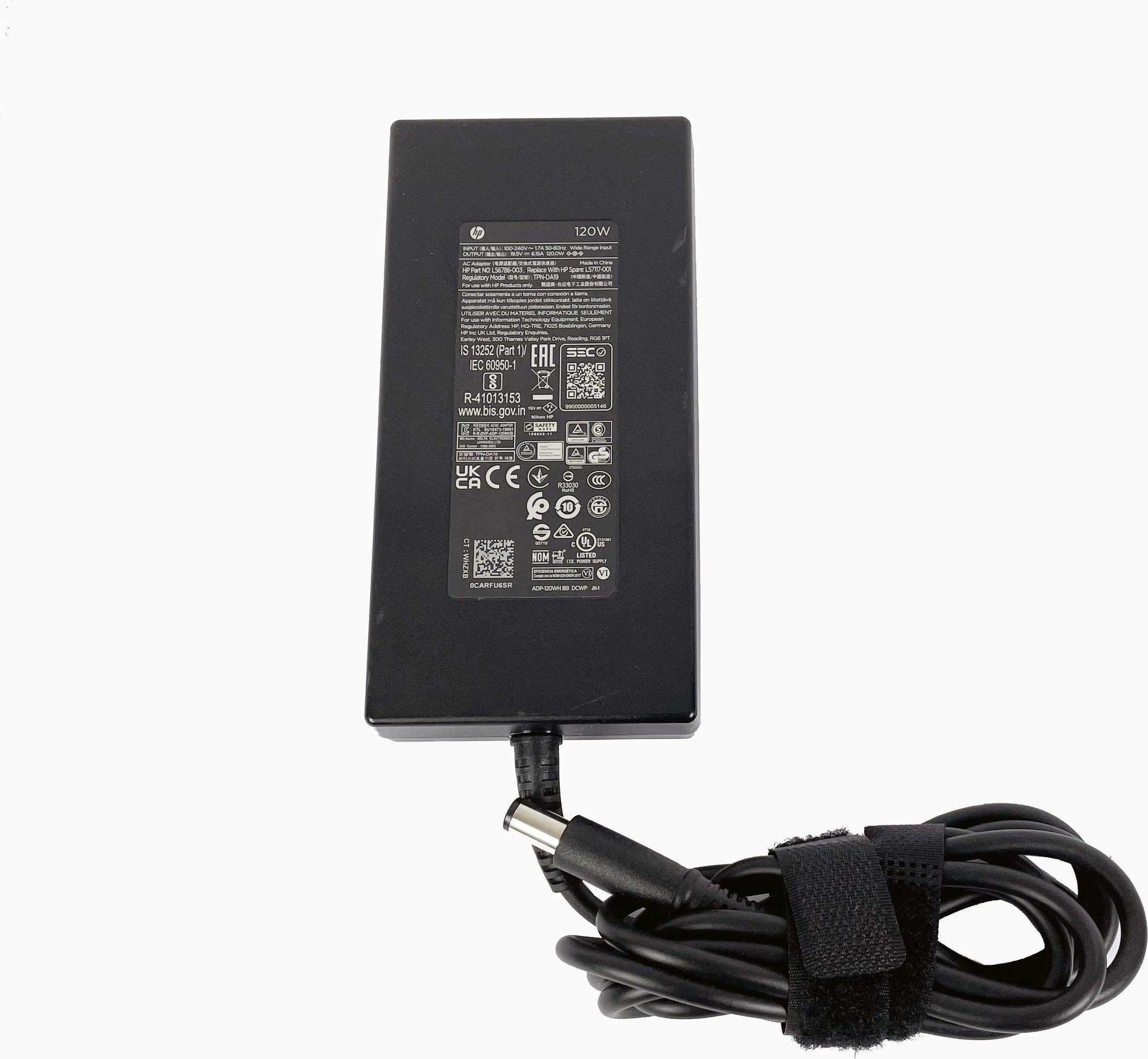 Karikues laptopi HP 120W AC Adapter, lidhës 7.4mm, i zi