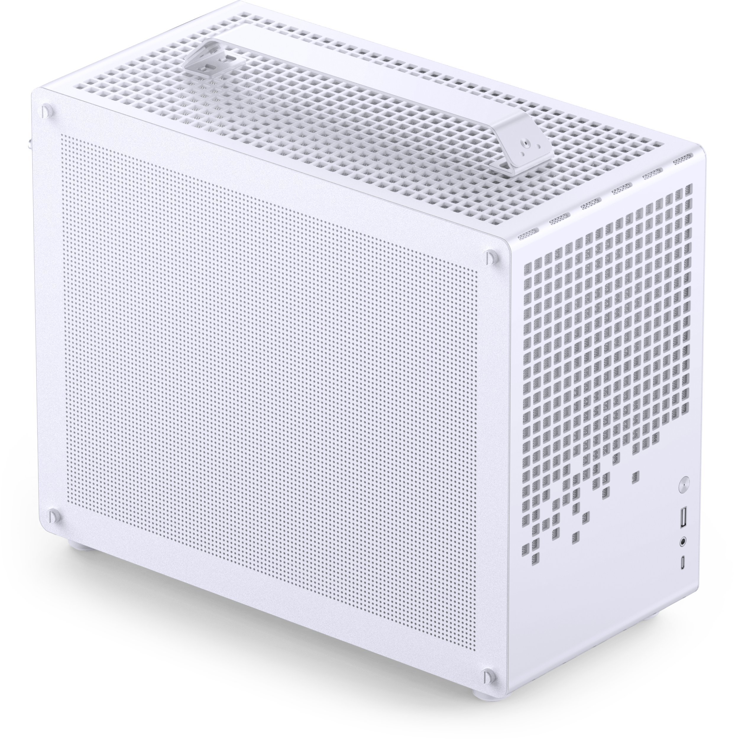 Kutia kompjuterike Jonsplus Z20 Mesh, Mini Tower, Micro ATX Mini ITX, e bardhë