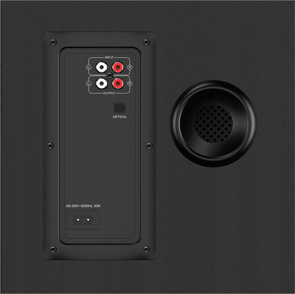 Altoparlantë 2.1 Genius SW-2.1 1850BT, 50W, Bluetooth 5.3, i zi