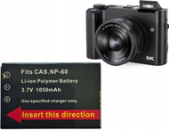 Bateri për kamera XREC BLS-205X, 1050mAh, zëvendësuese NP-60 SB9557