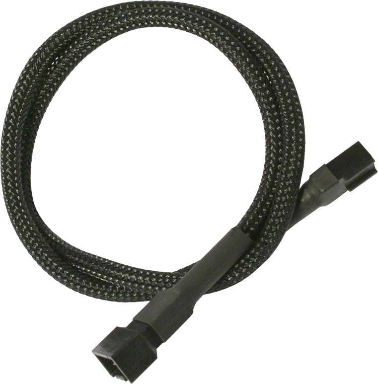 Kabllo Nanoxia 3 pin - 3 pin 900100000, 0.3m, e zezë