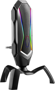 Mikrofon gaming Tracer SPIDER RGB TRAMIC46853, USB C, me ndriçim RGB, i zi