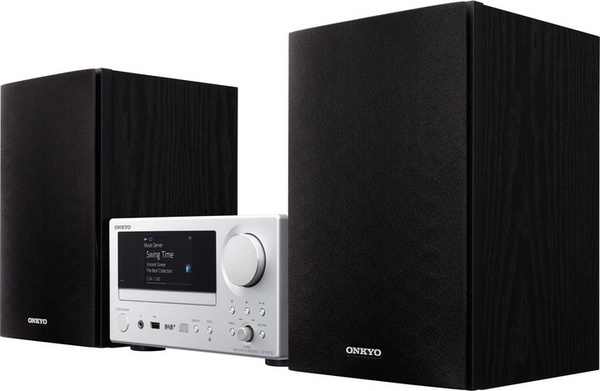 Mikrosistem Onkyo CS-N575D, i argjendtë / zi