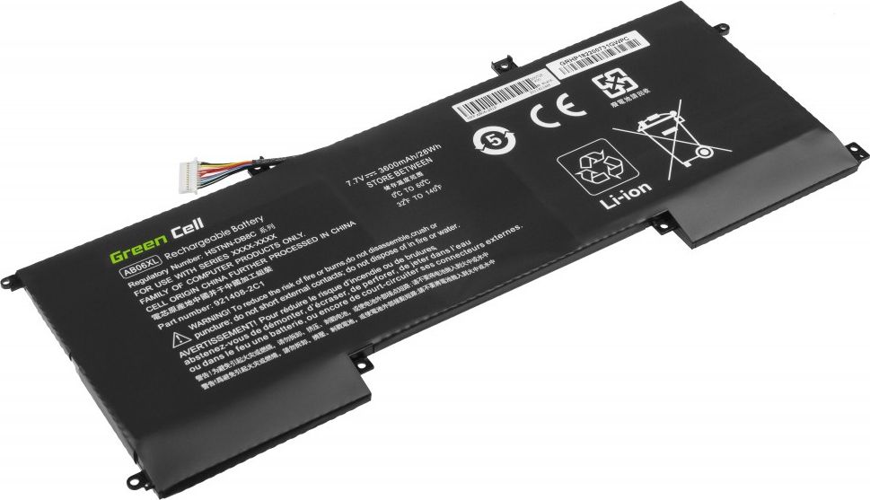Bateri laptopi Green Cell AB06XL, 3600mAh, për HP Envy, e zezë