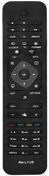 Telekomandë universale Philips RM-L1128 3D, për TV LCD LED Smart