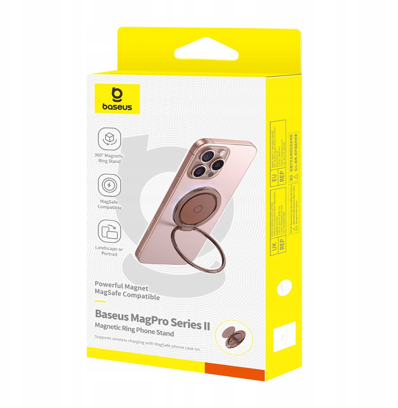 Магнетски држач Baseus Finger Ring Buckle, MagSafe, 360° ротација, за iPhone