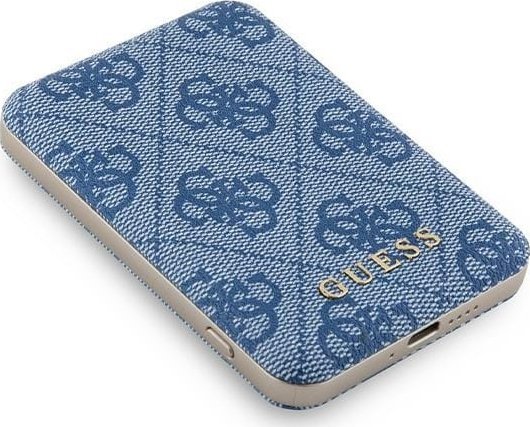 Powerbank wireless Guess 4G Leather, 5000mAh, 15W MagSafe, kafe