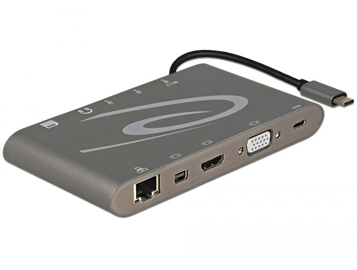 Replikues i porteve Delock 87297, USB-C, 4K, i zi