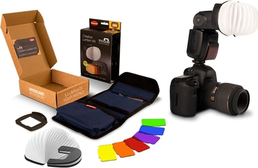 Kit ndriçimi Hahnel Module Creative Lantern, me filtra ngjyrash, për difuzer lanterne