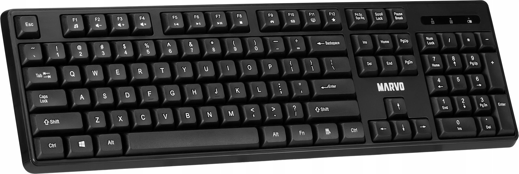 Set tastierë dhe maus Marvo WS005, wireless 2.4GHz, layot US, i zi