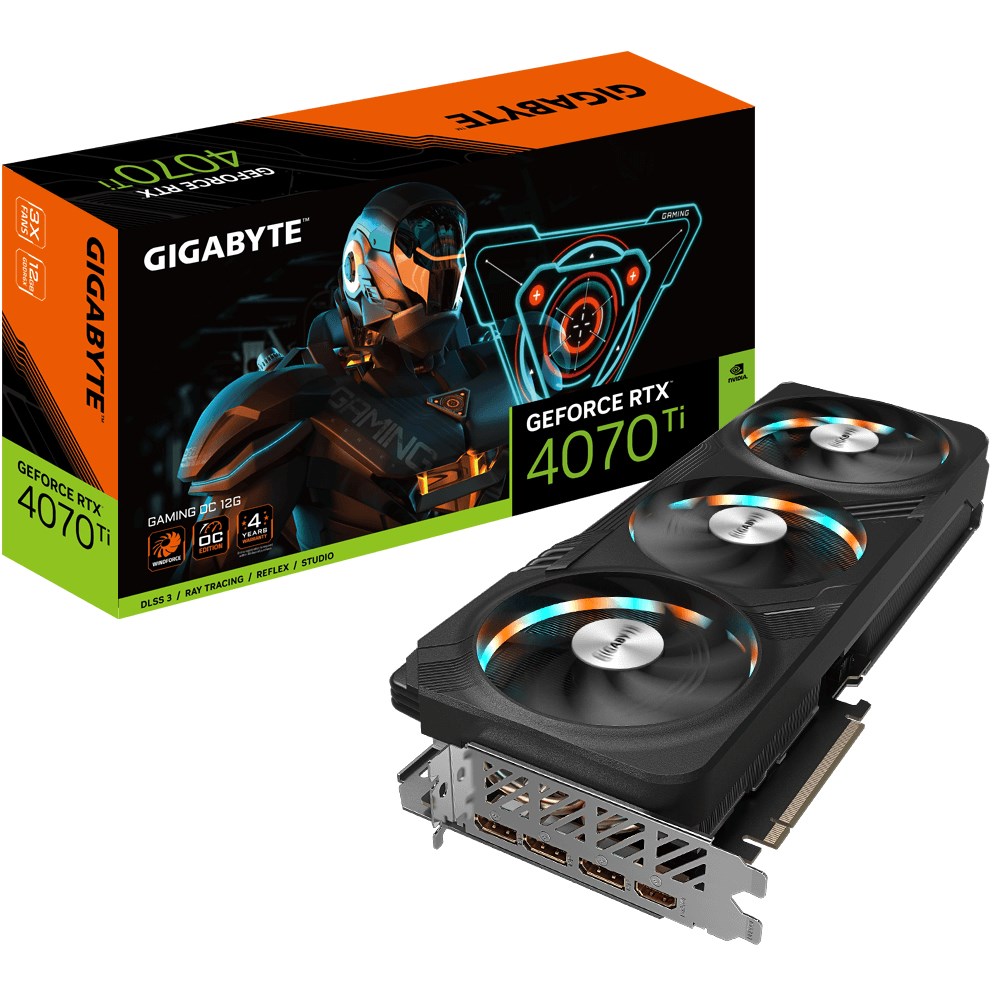 Kartë grafike GIGABYTE Gaming Matrox GeForce RTX 4070 Ti, 12 GB GDDR6X, GV-N4070