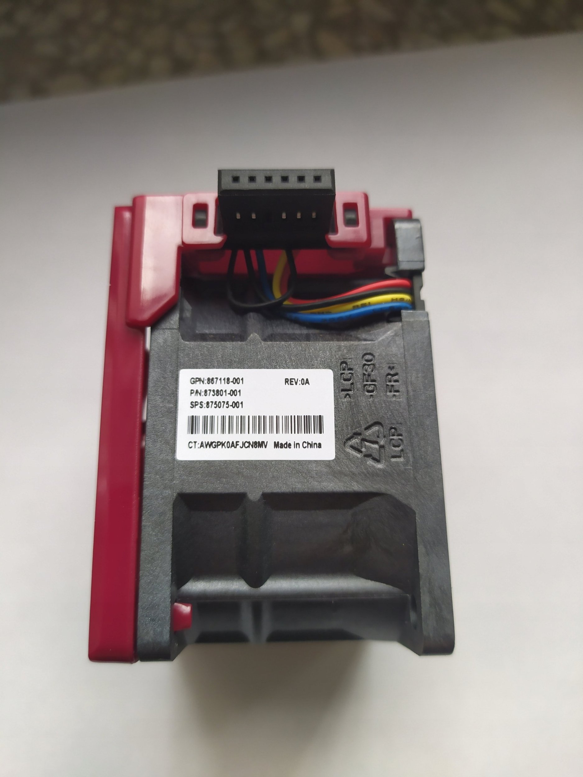 Komplet ventilator rack HPE, 875075-001, për serverë, i zi