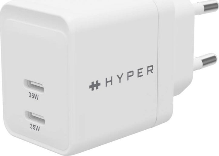 Ѕиден полнач Targus HyperJuice, 35W, 2 порти USB, бел