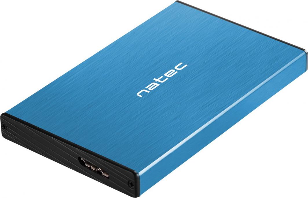 Kornizë Natec RHINO GO SATA, USB 3.0, 2.5", e kaltër