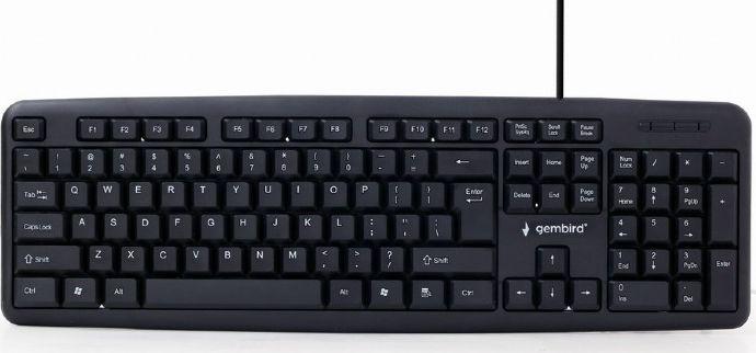 [OUTLET] Tastierë Gembird KB-U-103, me kabllo, US, e zezë