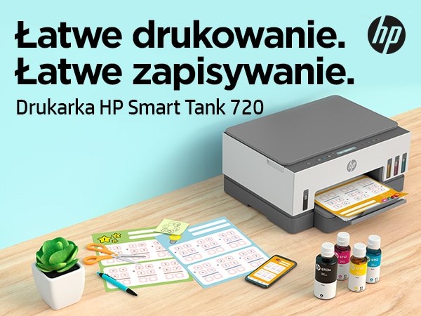 Printer multifunksional HP Smart Tank 720 AIO, termike, i zi
