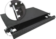 Оптички панел Alantec, 24xSC simplex 24xLC duplex, 19" 1U, црн