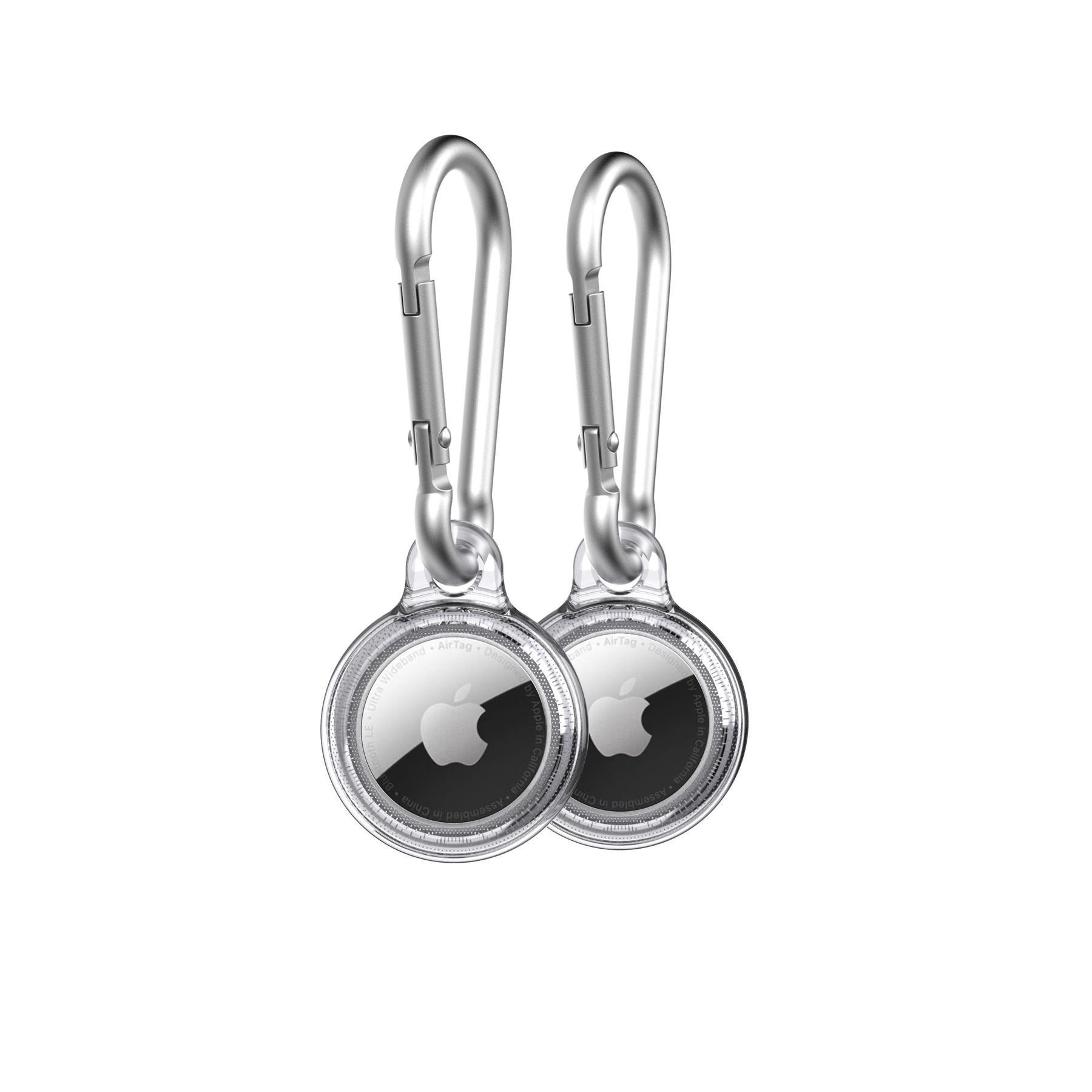 Заштита Tech21 Evo за AirTag, сет 2 парчиња, транспарентна