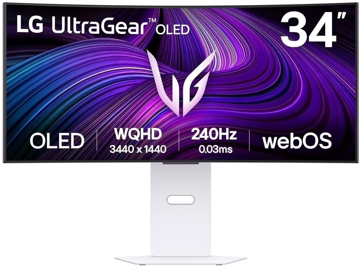 Монитор LG 34GX90SA-W, 34", Ултра-Широк, бел