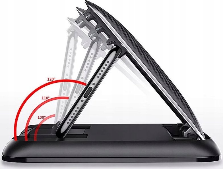 Mbajtëse telefoni për veturë For Cockpit 51J, për pult, për telefona deri 7", e zezë