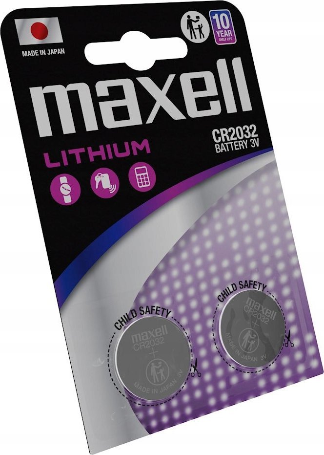Bateri litium Maxell CR2032, set 2 copë, 3V