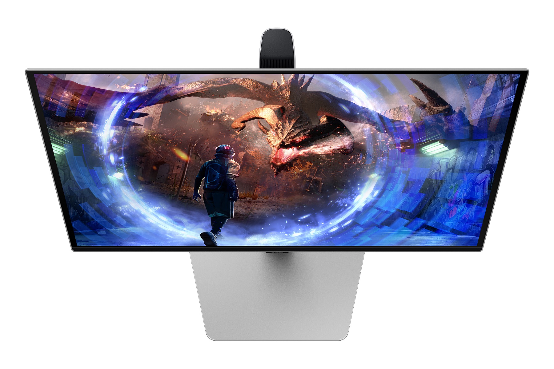 Monitor Samsung Odyssey G6, 27", OLED, QHD, 360Hz, i bardhë