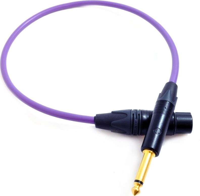 Prizë kablli Melodika, 6.3 mm - XLR 17m, vjollcë
