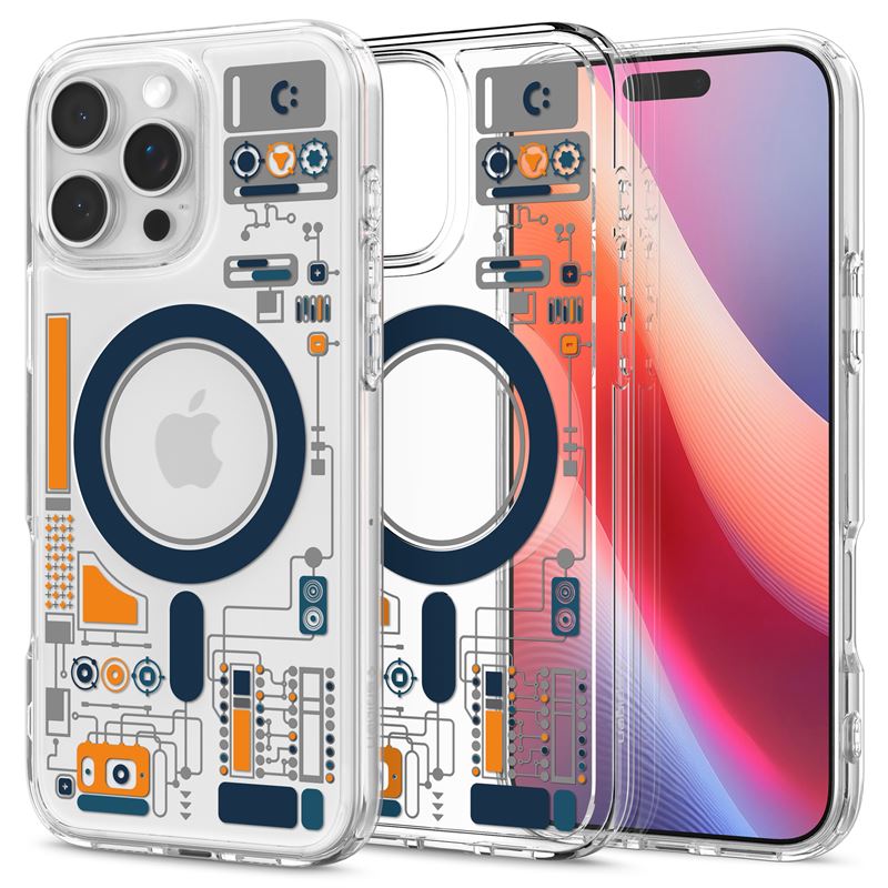 Заштитна маска Spigen Cyrill Ultra Hybrid Mag за iPhone 16 Pro, транспарентна