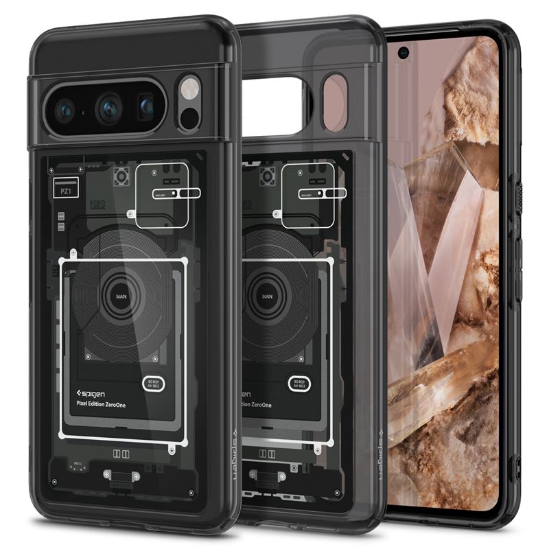 Mbrojtëse për celular Google Pixel 8 Pro Spigen Ultra Hybrid, e zezë