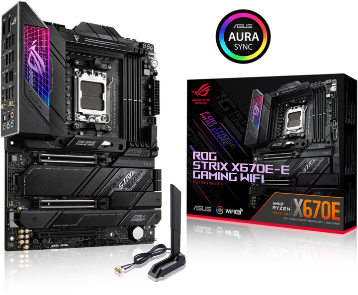 Pllakë amë ASUS ROG STRIX X670E-E GAMING WIFI - AMD X670