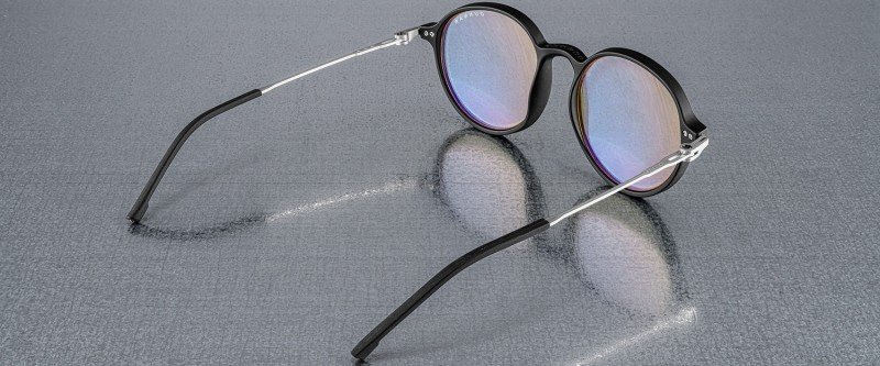 Syze kompjuteri GUNNAR Loop, filtrim dritë blu, lente të qarta, Onyx Mercury