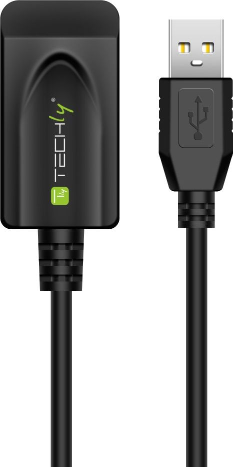 TECHLY USB 2.0 Активен Продолжувачки Кабел, 20 м