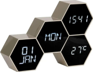 Будилник Karlsson KA5805GD, 17.5 x 4.5 x 12 cm, златна боја