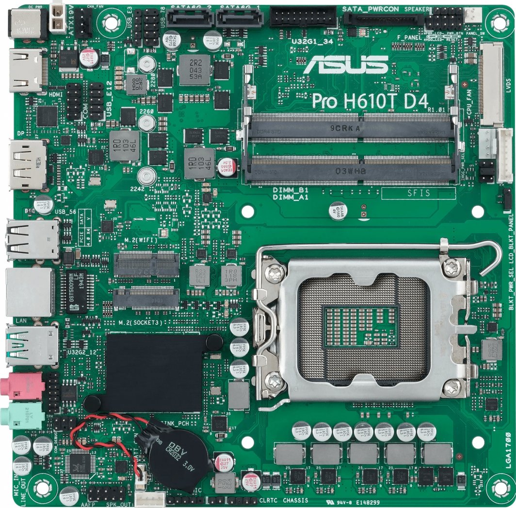 Pllakë amë Asus PRO, H610T, D4-CSM