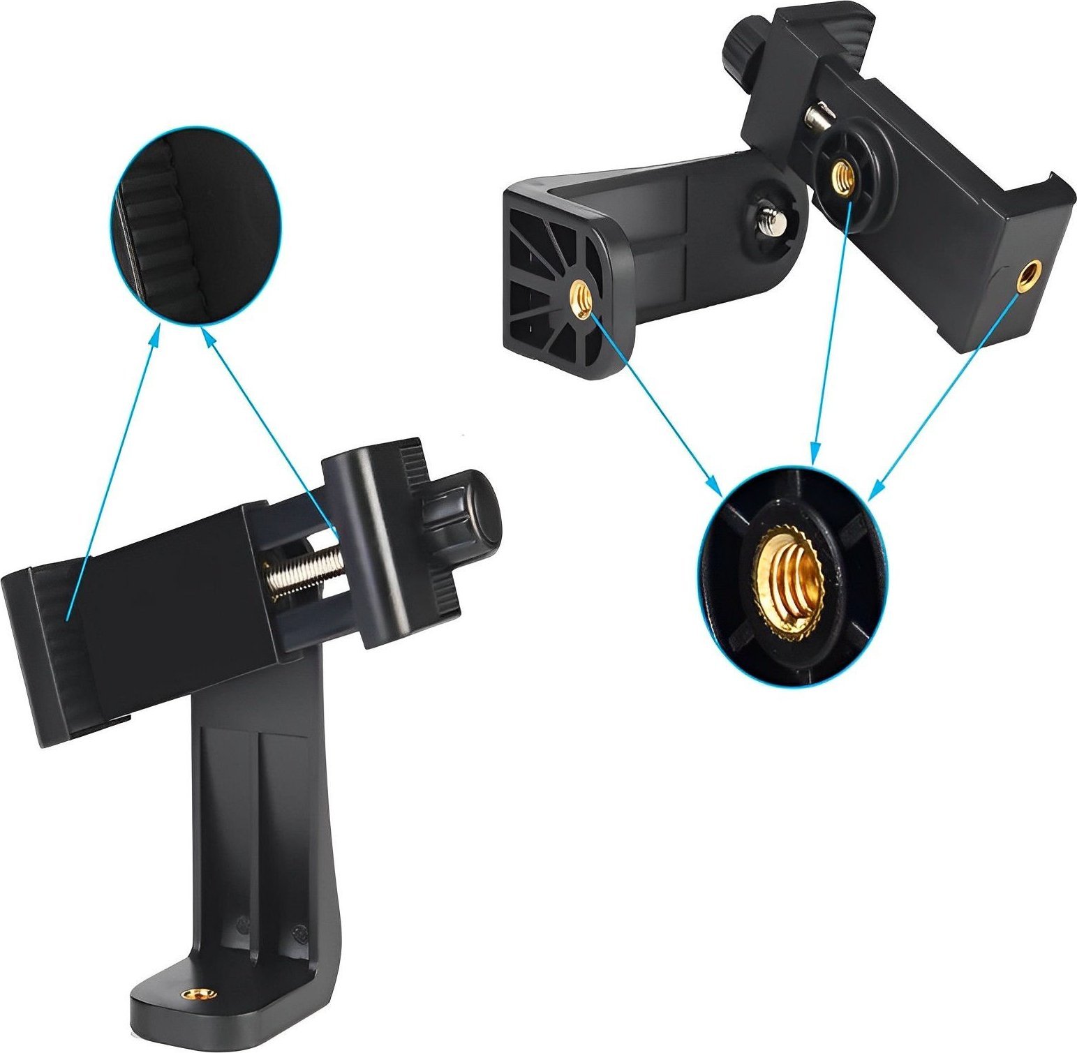 Аксесоар Mozos PH14, ABS пластика, црн