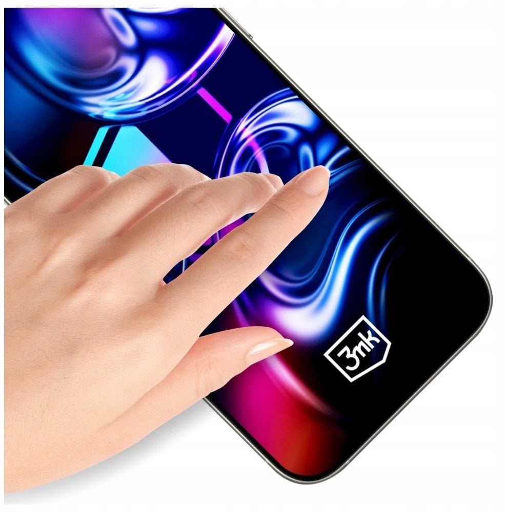 Заштитно стакло 3MK HardGlass Max за iPhone 17 Pro, со апликатор, транспарентно