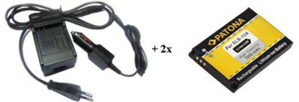 Karikues Patona për Samsung SLB10A + 2x bateri