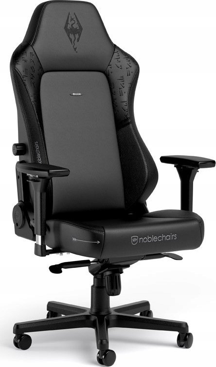 Karrige gaming noblechairs HERO Skyrim 10th Anniversary Edition, ergonomike, lëkurë PU, gri e zezë