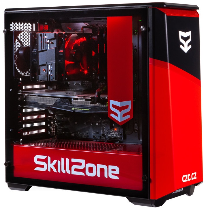 Kompjuter SkillZone Professional CZC PC, Intel Core i5, 16GB RAM, 240GB SSD + 2TB HDD, NVIDIA GeForce GTX 1060, i zi / kuq