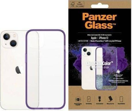 Mbështjellës PanzerGlass ClearCase për iPhone 13, 6.1", antibakterial, Grape