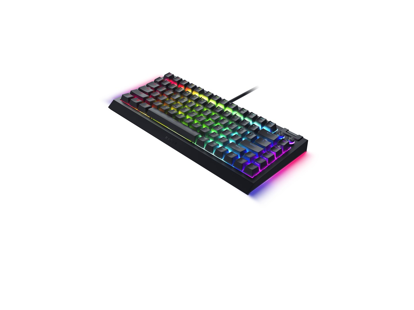 Tastierë Razer BlackWidow V4 75%, Razer Orange, RGB, e zezë
