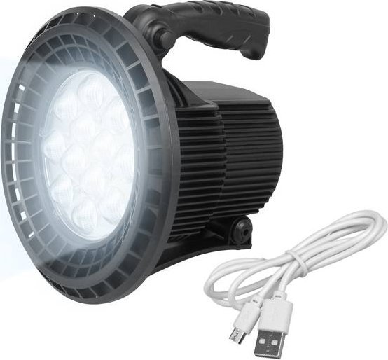 Dritë dore Durable Strong LED, 7500mAh, e rikarikueshme, e zezë