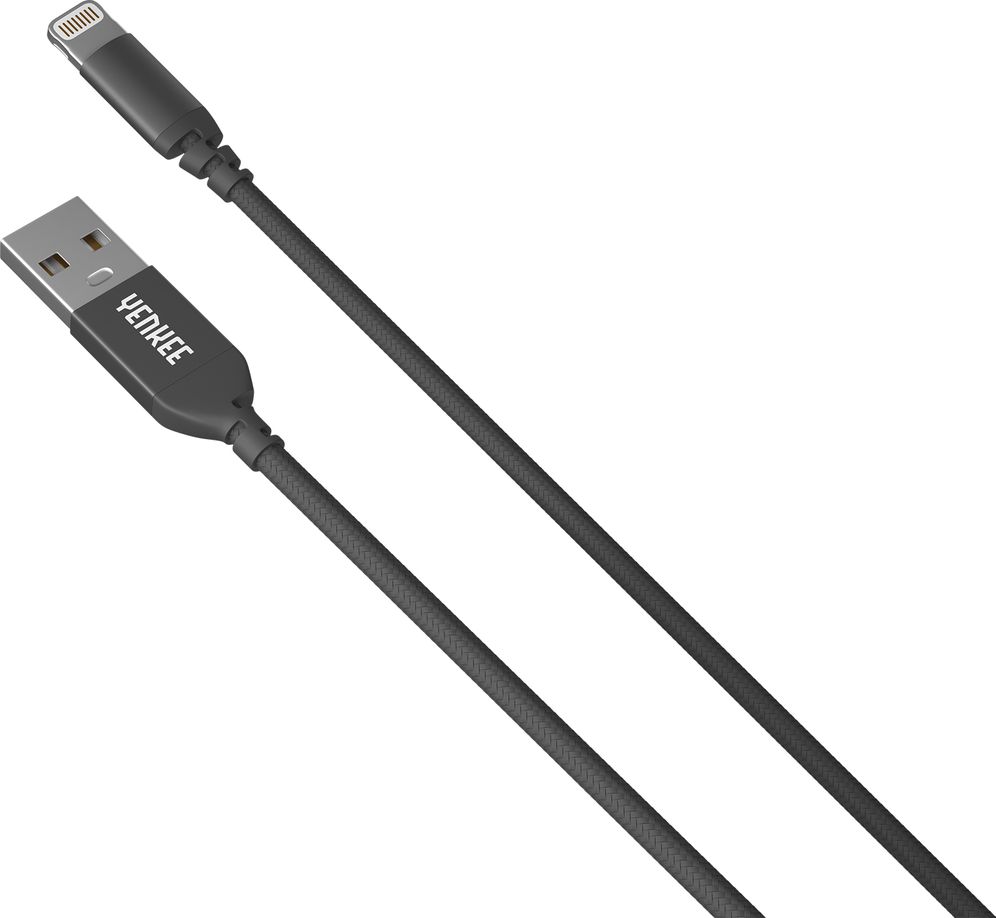Kabllo USB Yenkee USB A në Lightning, 2m, e zezë