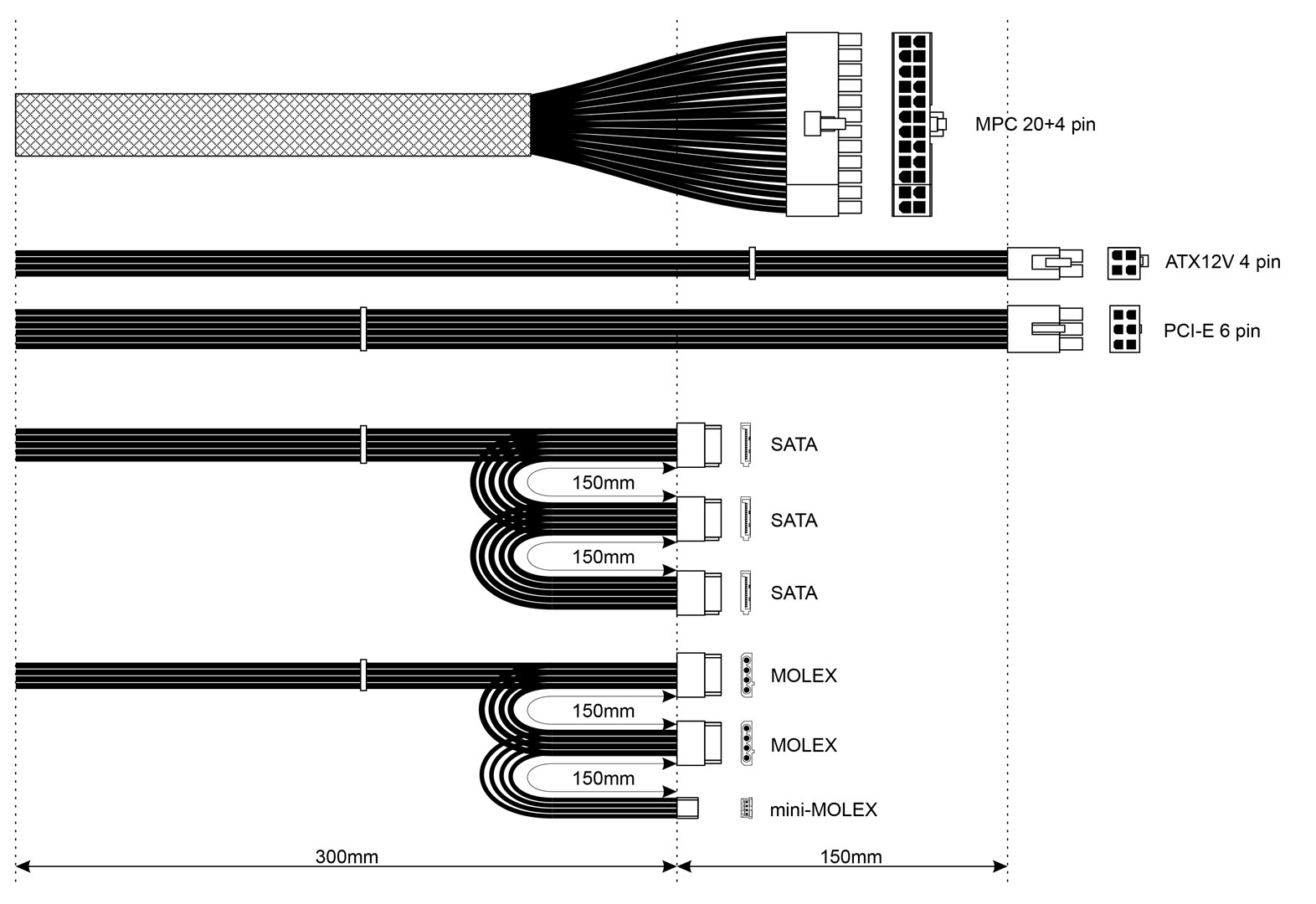 Burim energjie Akyga AK-B1-550, 20+4 pin ATX, 550 W