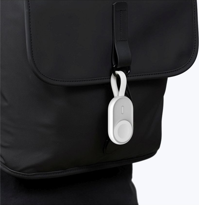 Powerbank Veger Pomme, 1200mAh, karikim wireless për Apple Watch, i bardhë