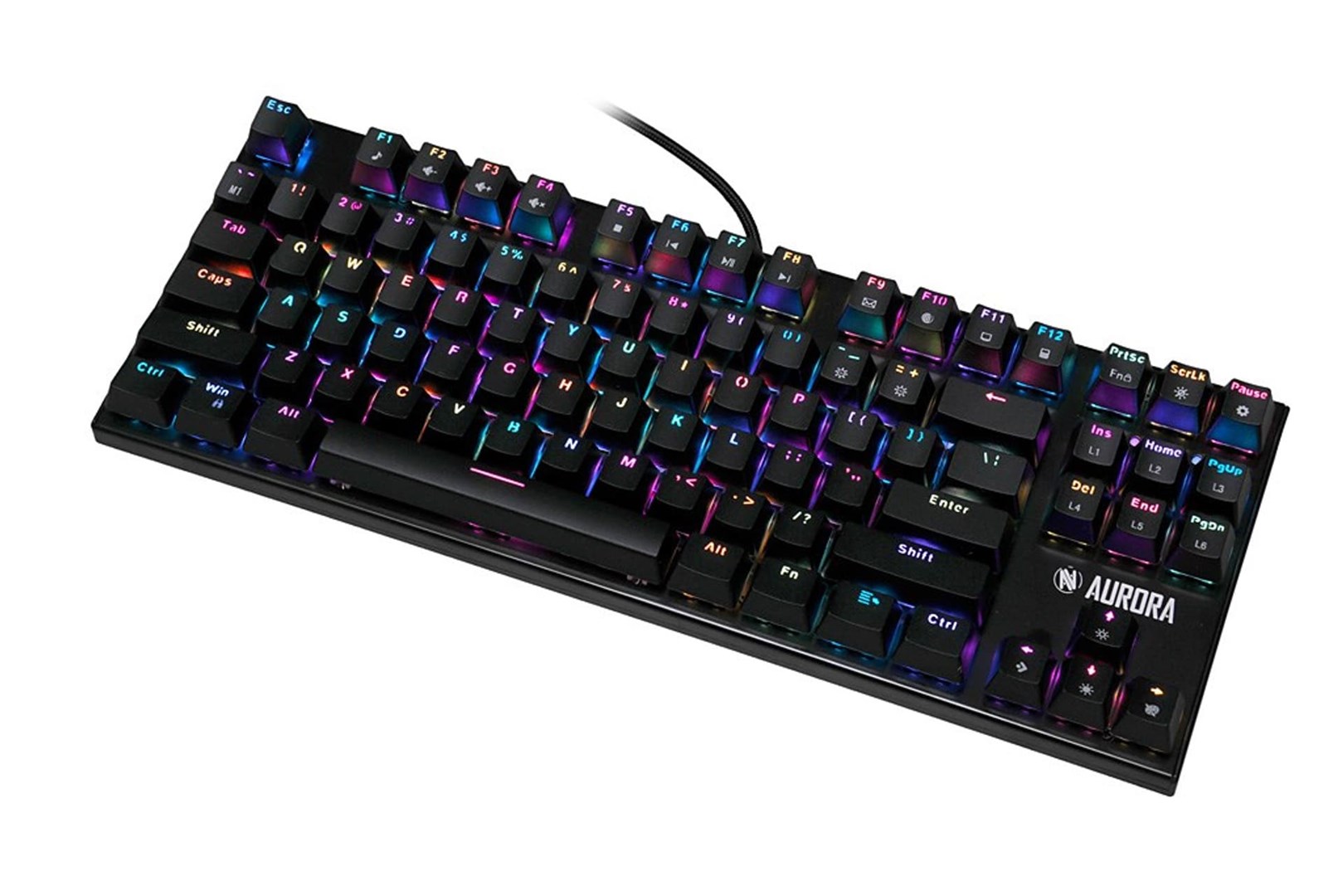 Tastierë iBOX Aurora K-2R, Blue Switch, RGB, e zezë
