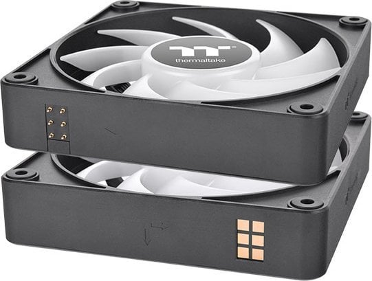 Ventilatorë PC Thermaltake CT120 EX ARGB Sync, set 3x120mm, PWM, të zinj