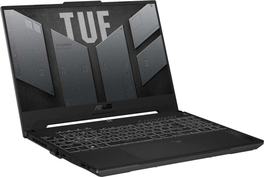 Laptop ASUS TUF Gaming A15, 15.6" 144 Hz, AMD Ryzen 9 7940HS, 16 GB RAM, 512 GB SSD, NVIDIA GeForce RTX 4070, i zi dhe i hirtë