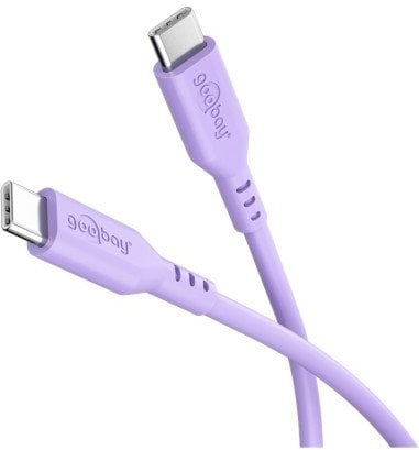 Kabllo USB C Goobay Silicone, 1.5 m, USB 2.0, 60W, vjollcë