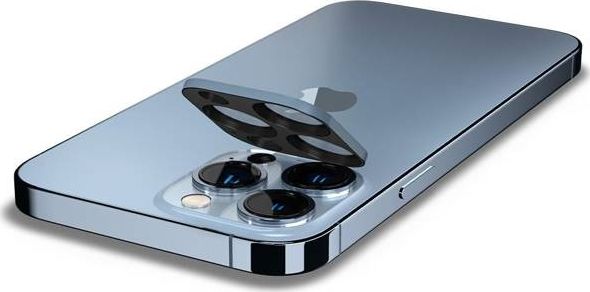 Mbrojtës kamerë Spigen Cameralens për iPhone 13 Pro 13 Pro Max, xham i temperuar, set 2 copë, blu